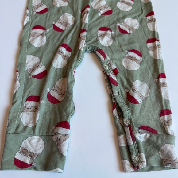 Santa Bamboo Holiday Pajama Romper 18-24 months - Picture 3 of 12